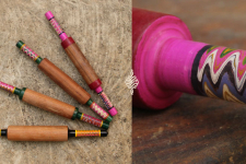 Kutch lacquer rolling pin ~ Belan { E }